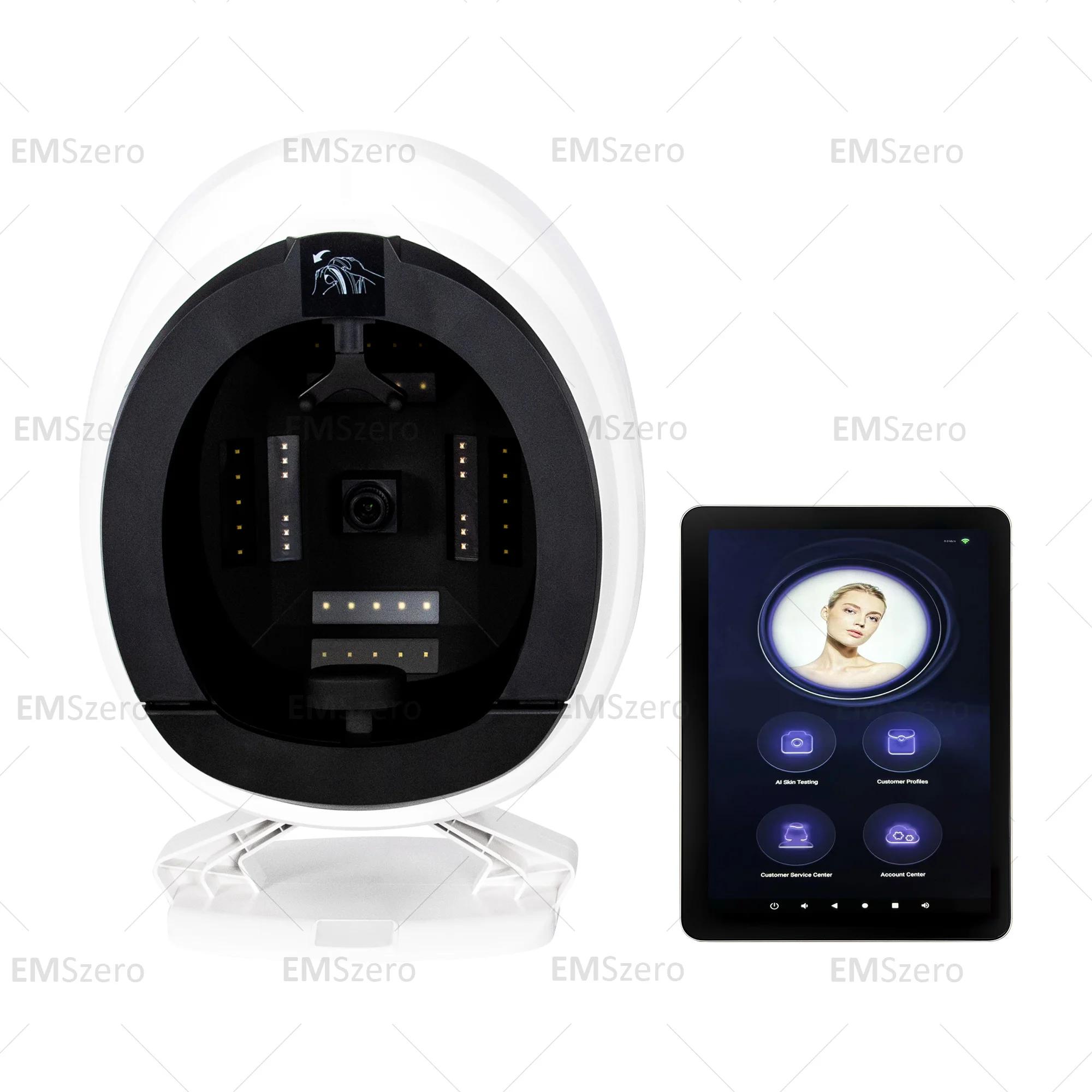 Analyseur de peau Portable 4G WiFi 8 spectres, miroir magique 3D, testeur intelligent, gros données,