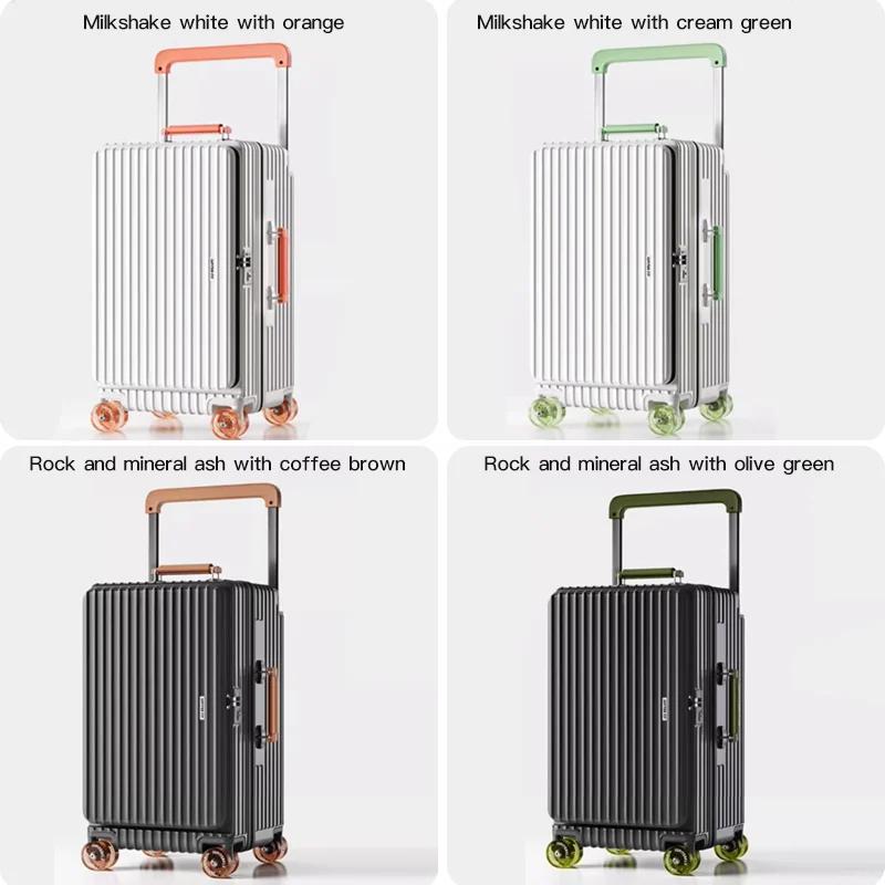 MUXING – bagage à roulettes large, ouverture frontale, multifonctionnel pour femmes, petite boîte d'
