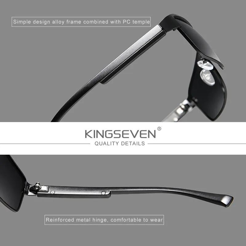 KINGSEVEN Hommes Polarisées Photochromiques lunettes de Soleil Femmes Caméléon Lunettes de Soleil UV
