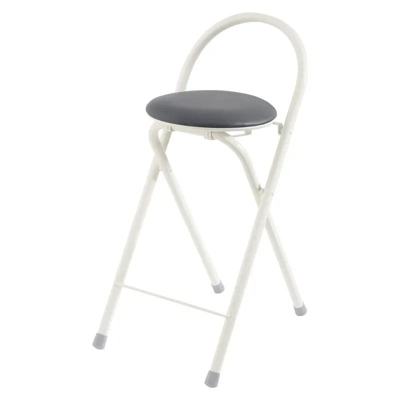 Repose-pieds haut de bar pliable, chaise de comptoir de café moderne, tabouret à dossier périphériqu