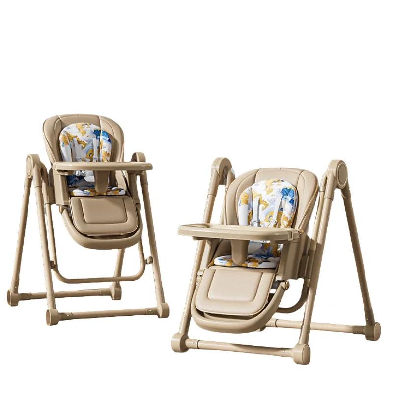 Chaise de salle à manger multifonctionnelle pour enfants, balançoire légère pour bébé, siège réglabl