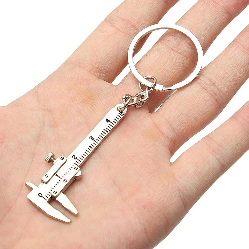 Porte-clés pied à coulisse créatif pour hommes et femmes, accessoires de bijoux, cadeau de noël, Gad