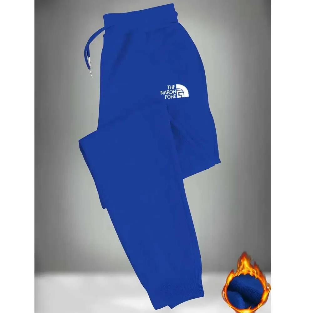 Joggers décontractés pour hommes avec cordon de serrage élastique à la taille et aux chevilles à rev