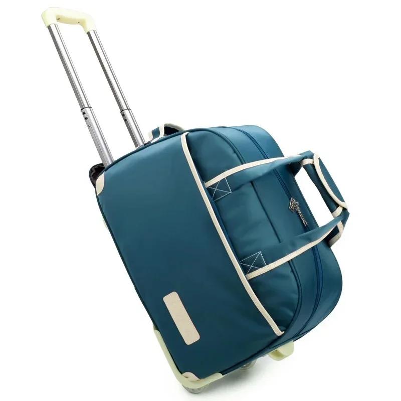 Valise Étanche à Roulettes pour Femme, Sac de -du-- end, Grand Sac à Roulettes