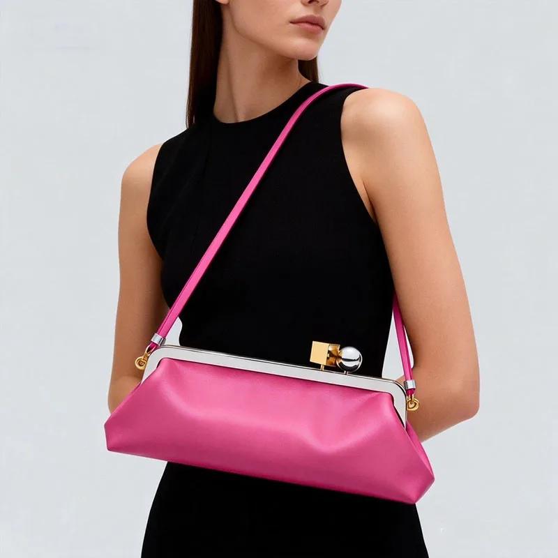 Nouvelle Pochette de Soirée de Luxe à Fermoir Kisslock pour Femmes, Sac à Main de Créateur Tendance,