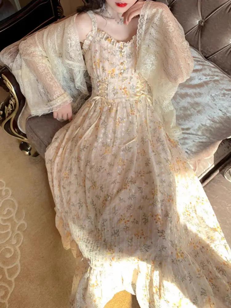 Robe Mi-Longue Élégante à Imprimé Floral pour Femme, Tenue de Soirée Sexy, Décontractée, Design Chic