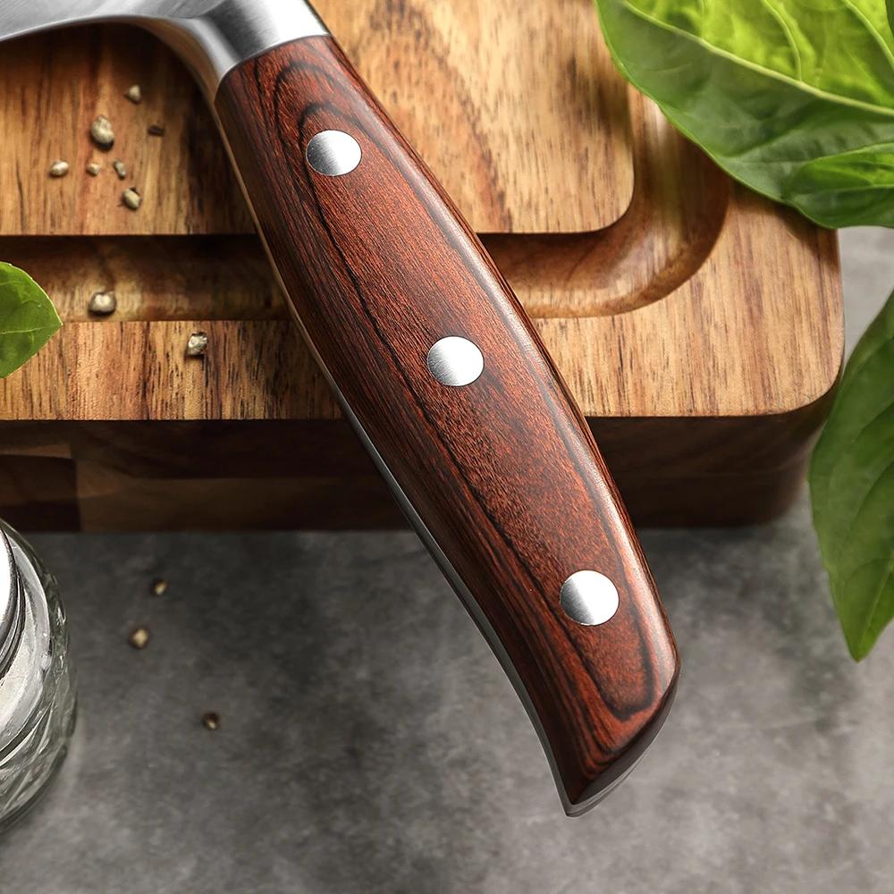 XINZUO couteau Santoku en acier inoxydable de haute qualité, 7.2 pouces, Din 1.4116, couteaux de cui