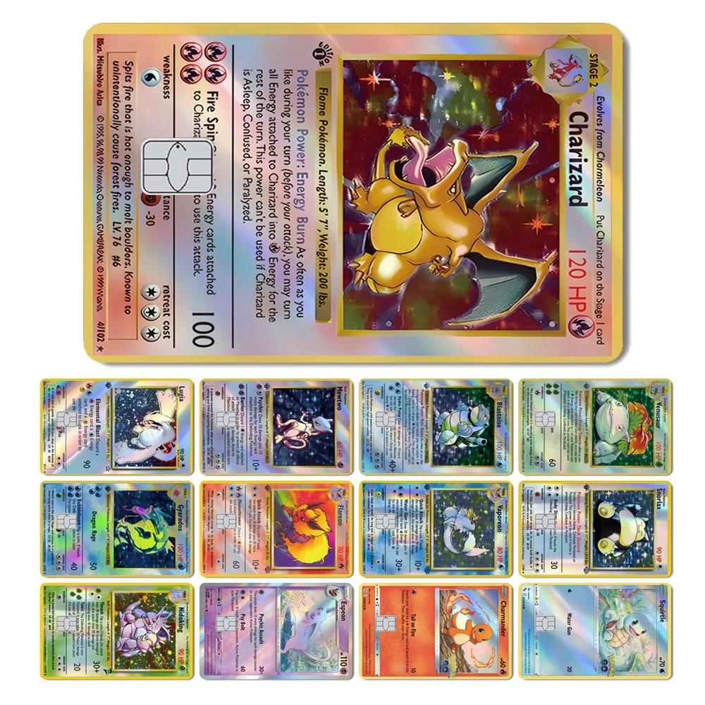 Charizard Gyarados Venusaur Blastoise Mewtwo écureuil ronflement holographique Laser carte de débit 