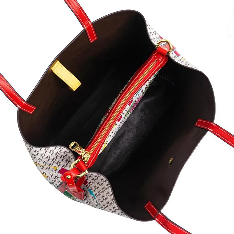 CH – sac à main de banlieue de grande capacité pour femmes, Design imprimé Unique, Style atmosphère 