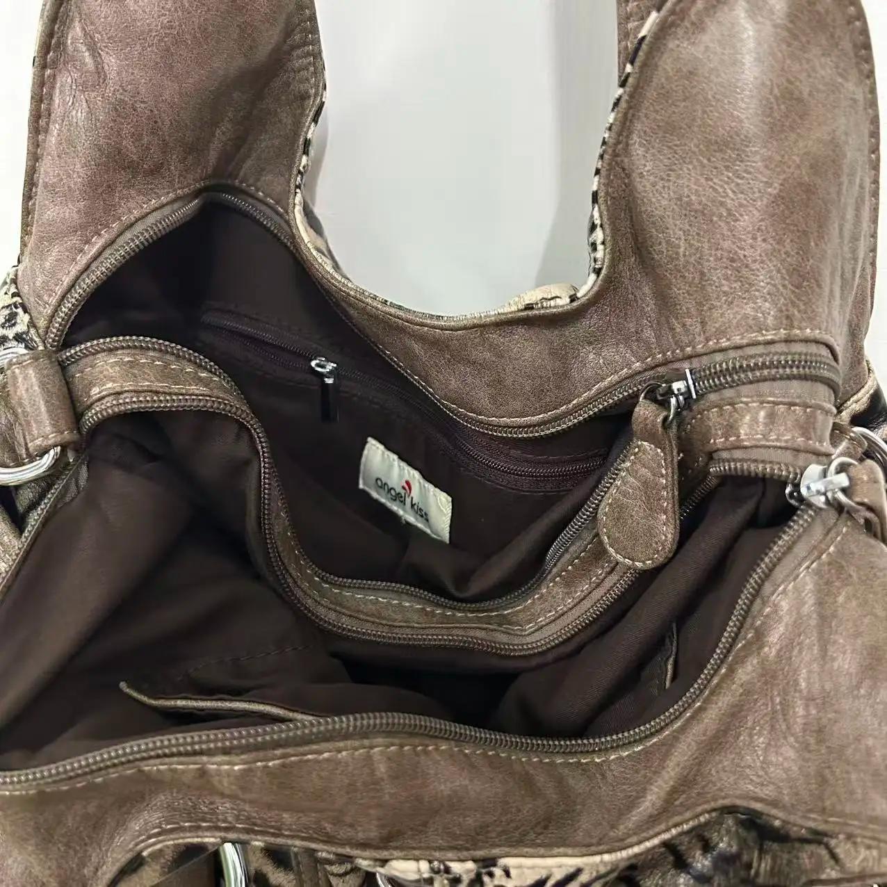 Sacs à main léopard pour femmes, grand fourre-tout à poignée supérieure, sac de Shopping multifoncti