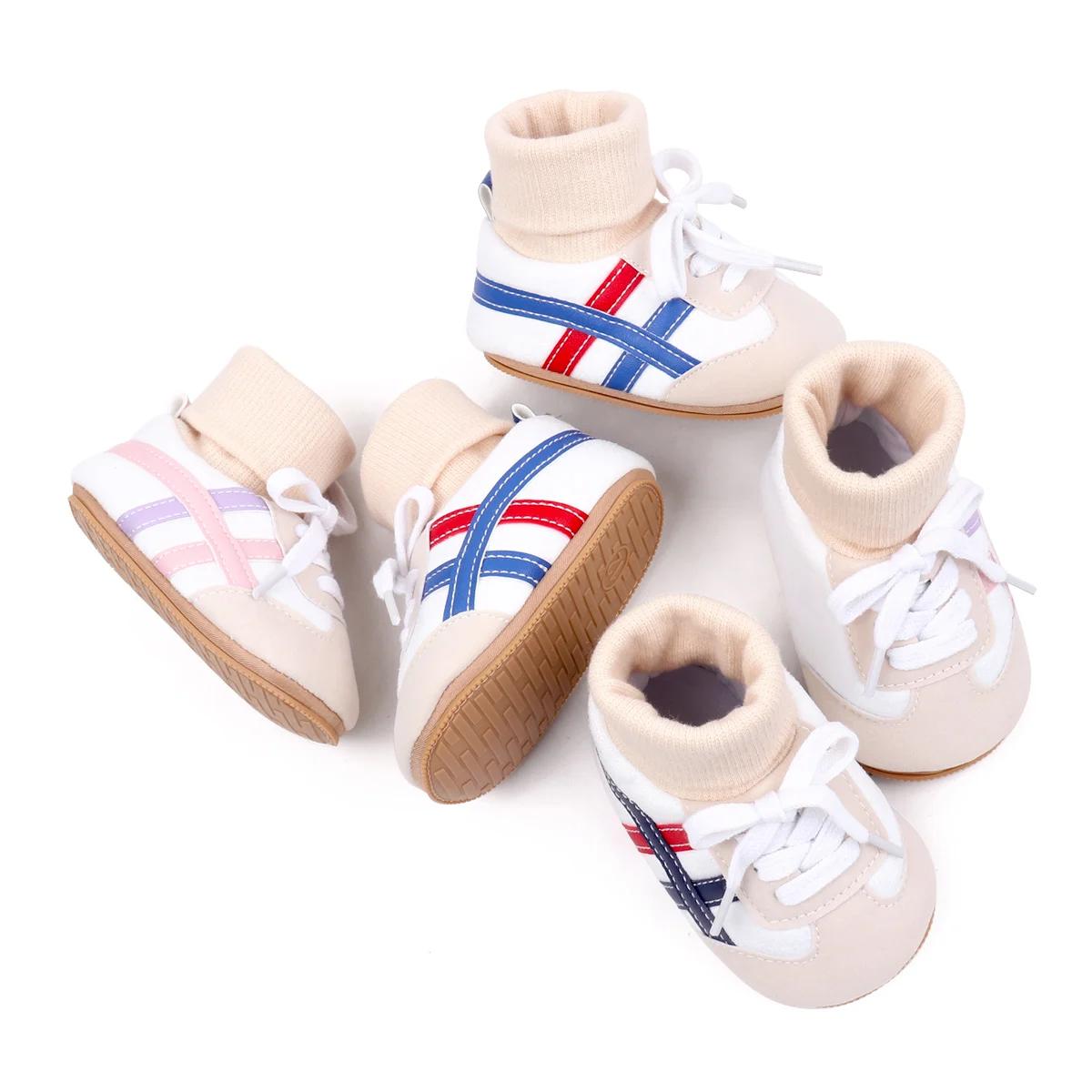 Chaussette bébé Shos automne et hiver bébé filles garçons Style couvert de cheville 0-1 ans anti-dér