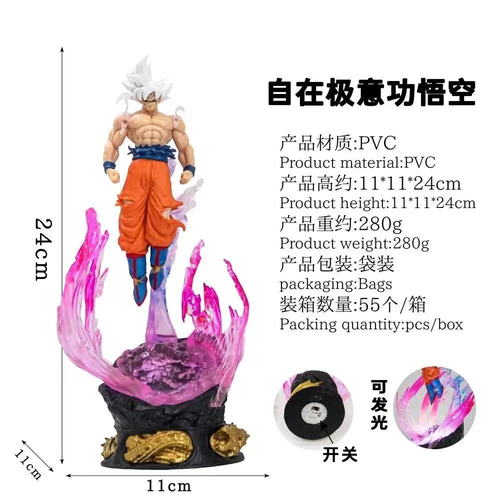 Nouvelle figurine Dragon Ball Son Goku 25 cm Ultra Instinct Super Saiyan 2025 – Statue en PVC, modèl