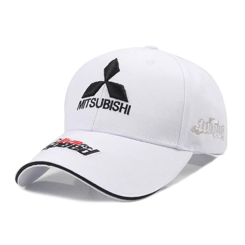 Casquette de baseball noire thème Mitsubishi Racing, casquette commémorative avec logo de voiture, p