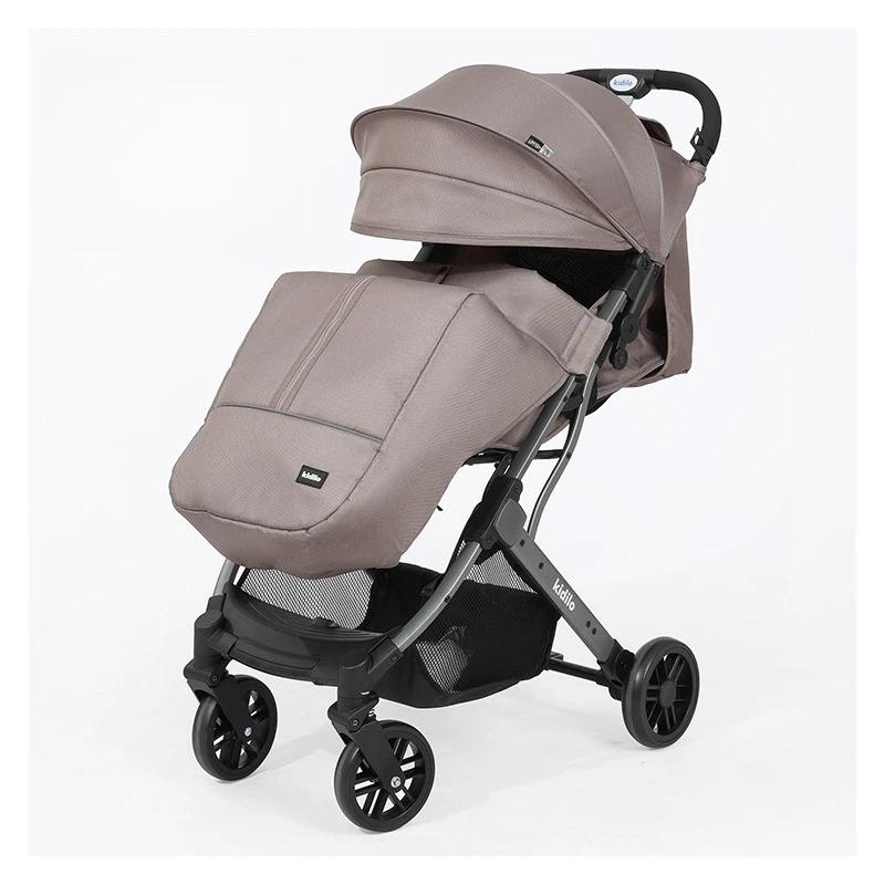Poussette pour bébé à Absorption des chocs, paysage élevé, portable, pliable, de voyage, assise et a