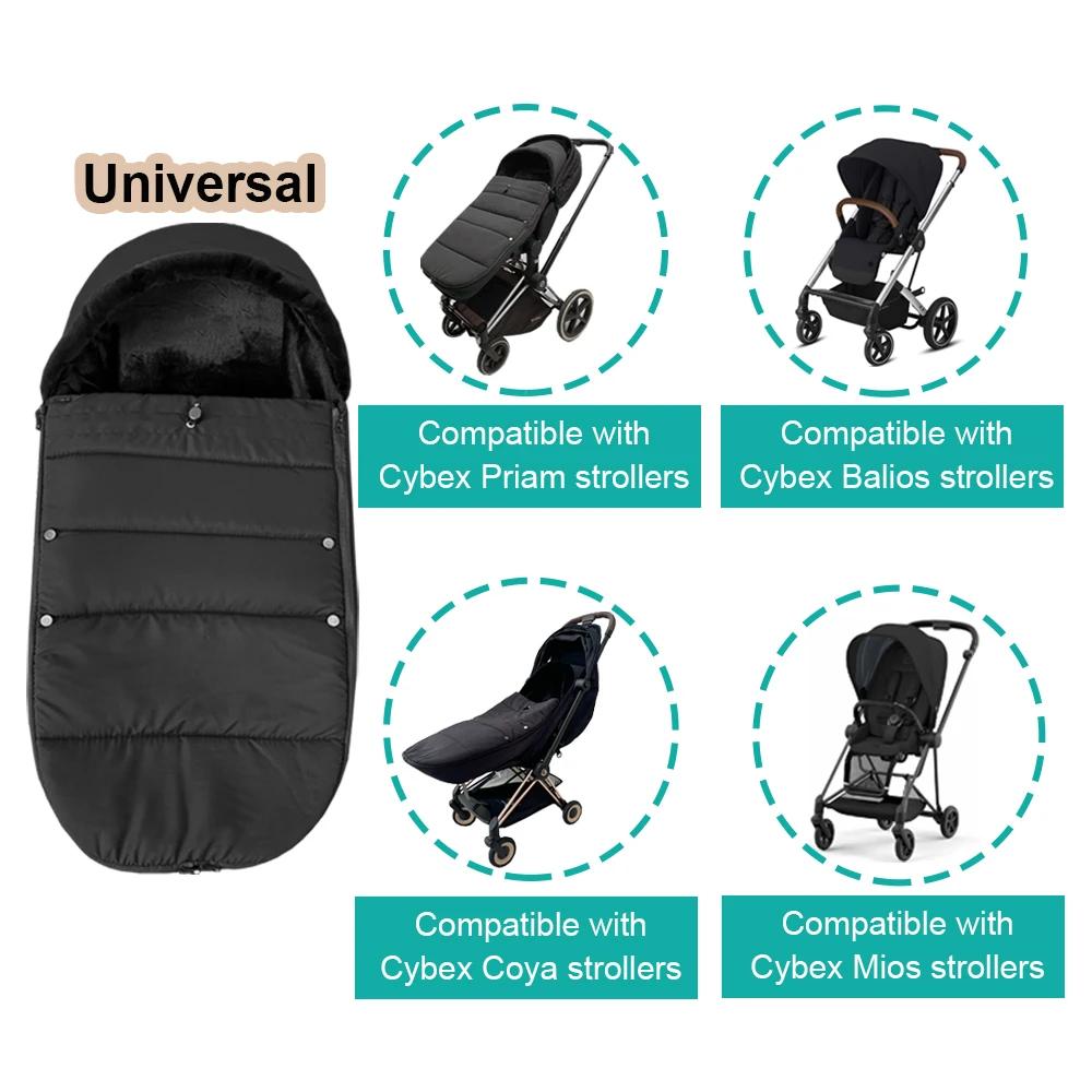 Chancelière d'hiver pour chariot de bébé, compatible avec les poussettes Cybex Priam, ata os et COYA