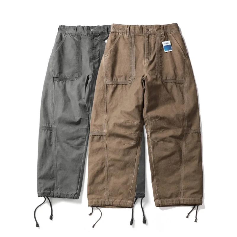 Pantalon baggy décontracté pour hommes, streetwear, mode, conception sale, jambe large, piste, panta