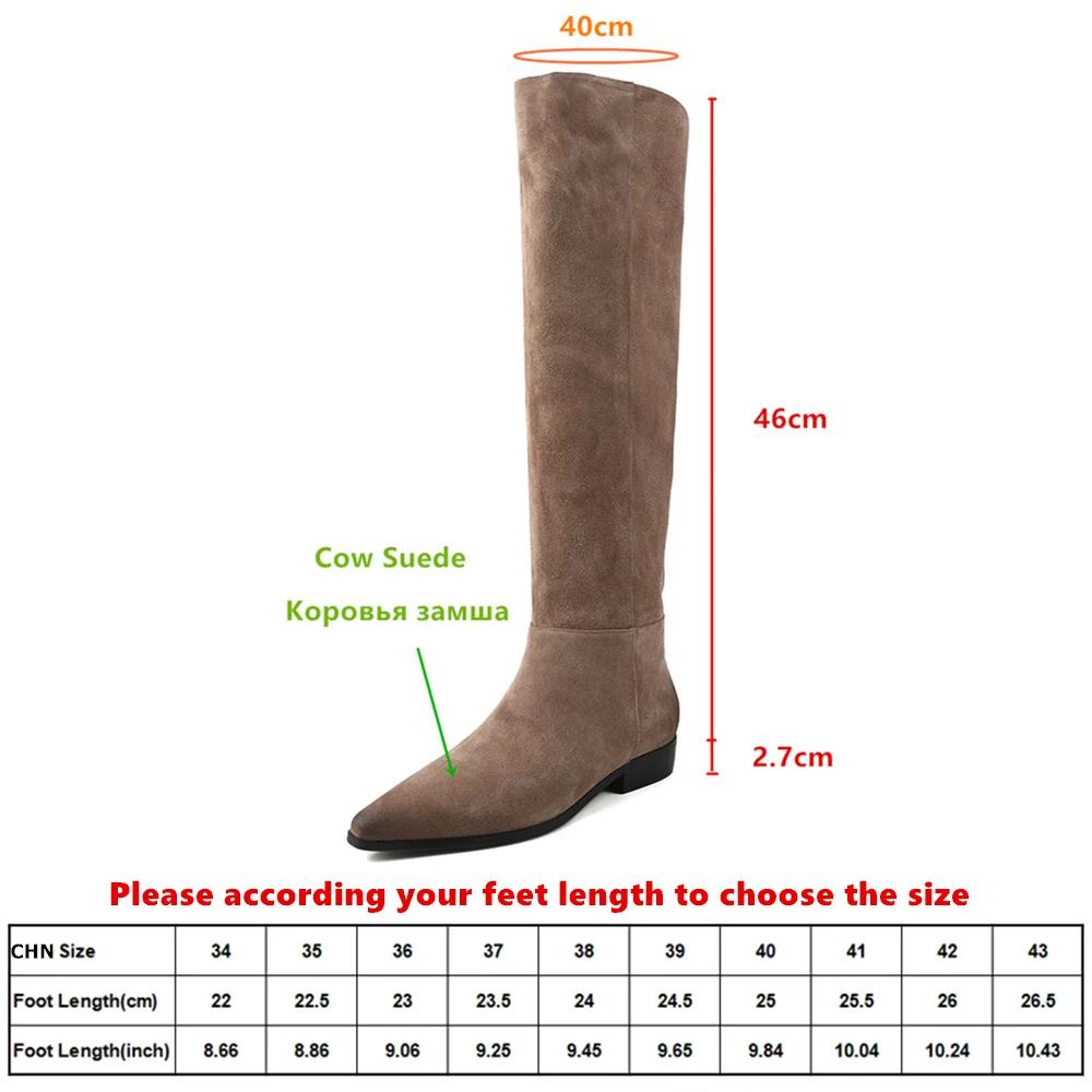 Aucegi Bottes hautes confortables à bout rond pour femme, nouvelle collection printemps-automne, tal
