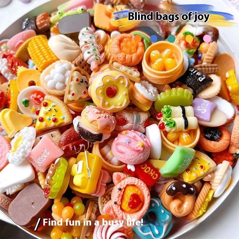 40 mini-boîtes surprises en résine en forme de bonbons, accessoires alimentaires, décorations artisa