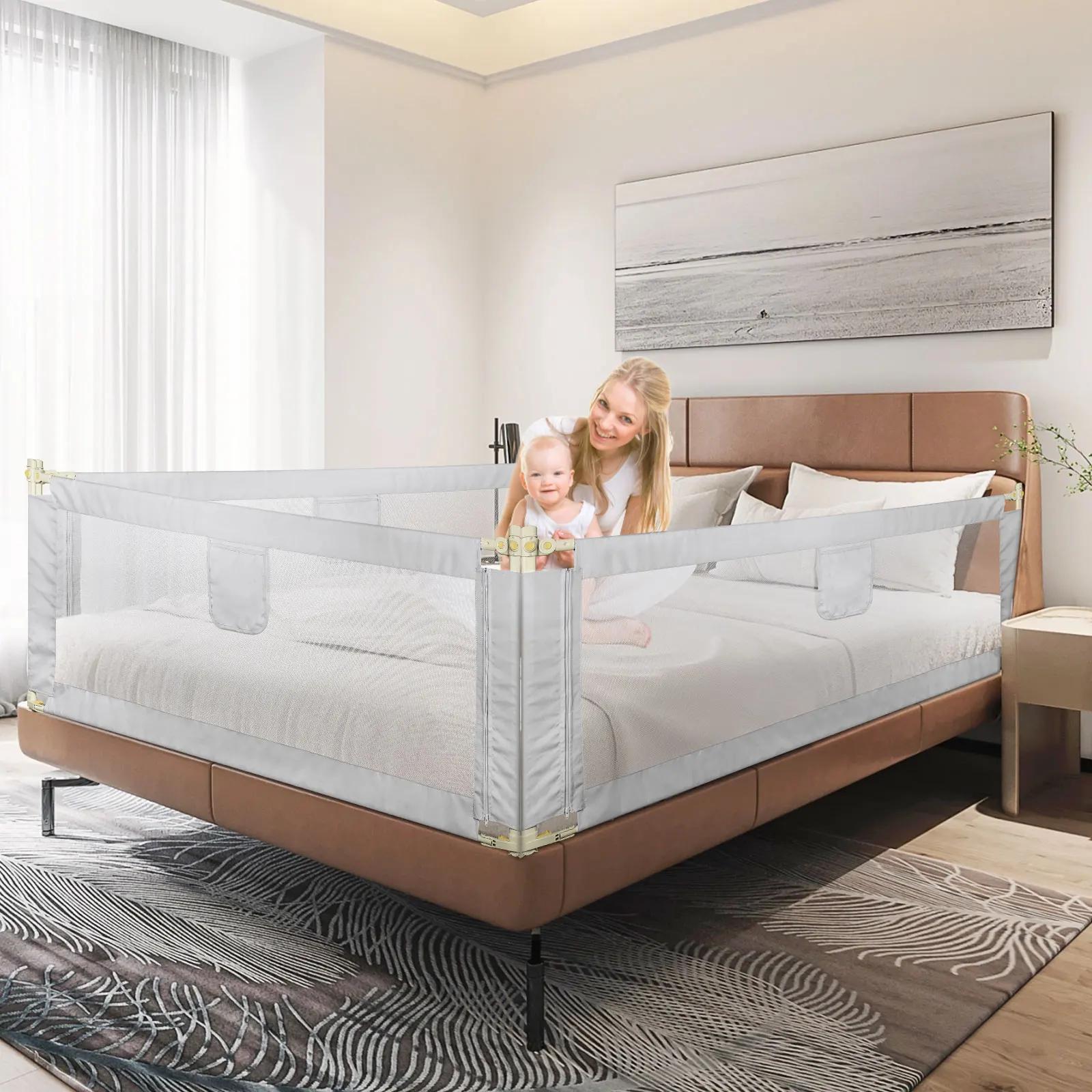 Barrière de lit pour enfants, 1 barrière de lit, 150 cm/180 cm/200 cm, barrière de lit portable pour