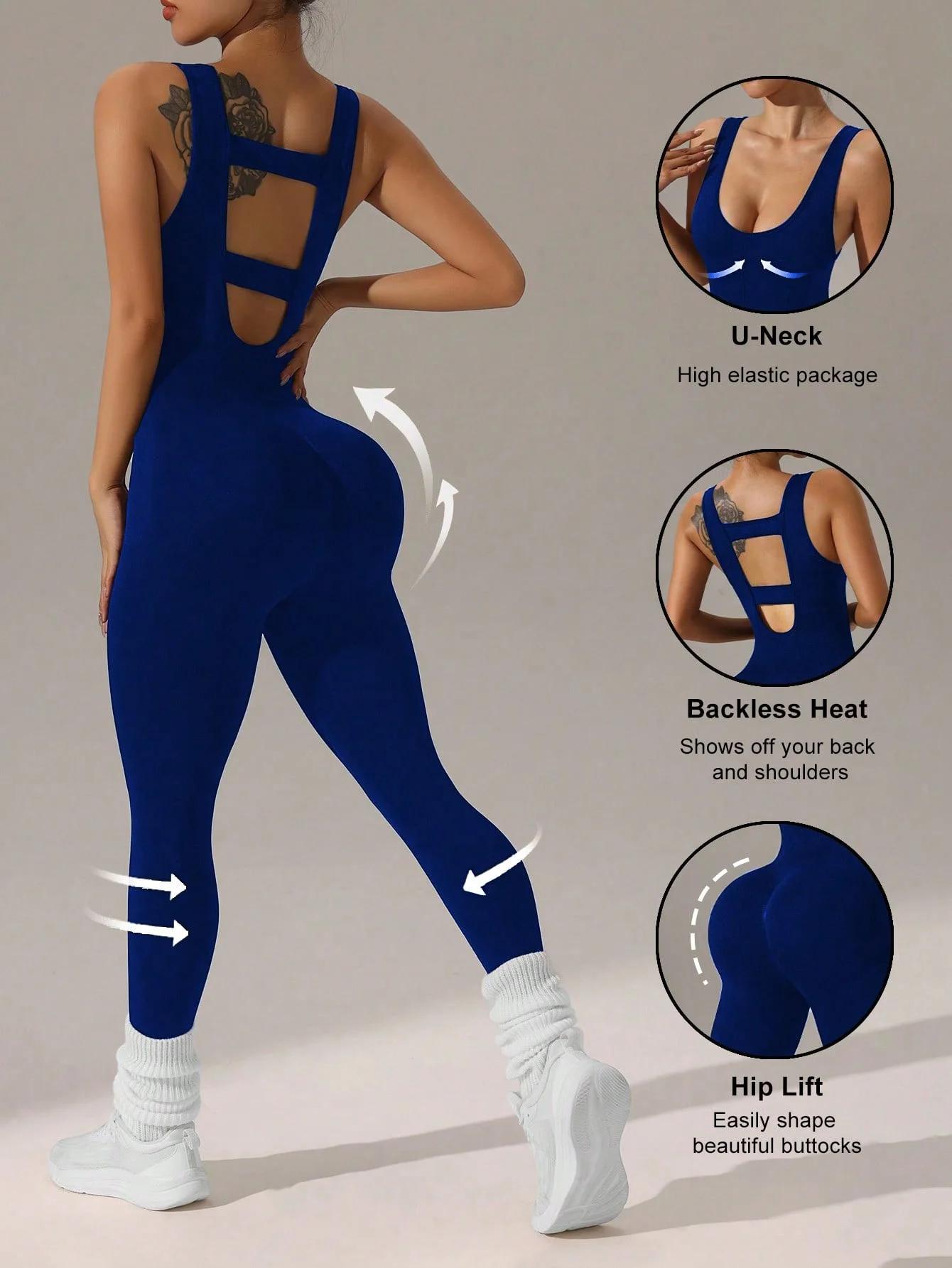 Combinaisons pantalons gilet pour femmes, 4 couleurs disponibles, design sexy gilet creux, combinais