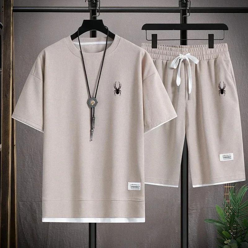 T-shirt à Manches Courtes pour Homme, Décontracté, Mode Coréenne, Été