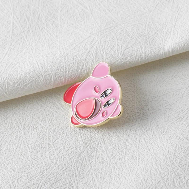 Kirby Anime broches pour sacs à dos Badges sur Manga émail broche accessoires pour bijoux choses mig