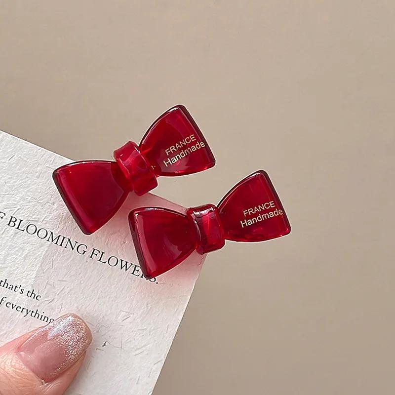 2 pièces de nouvelle pince à cheveux à nœud exquis, mignonne pour cheveux errants et frange, pour le