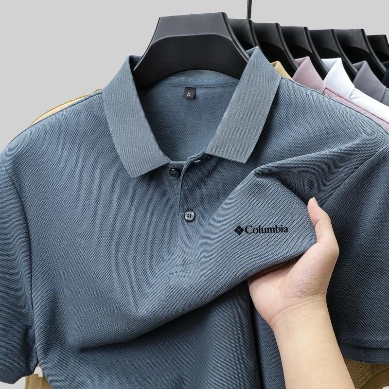 Polo à manches courtes pour homme en coton 100% pur, nouvelle collection été, confortable et respira