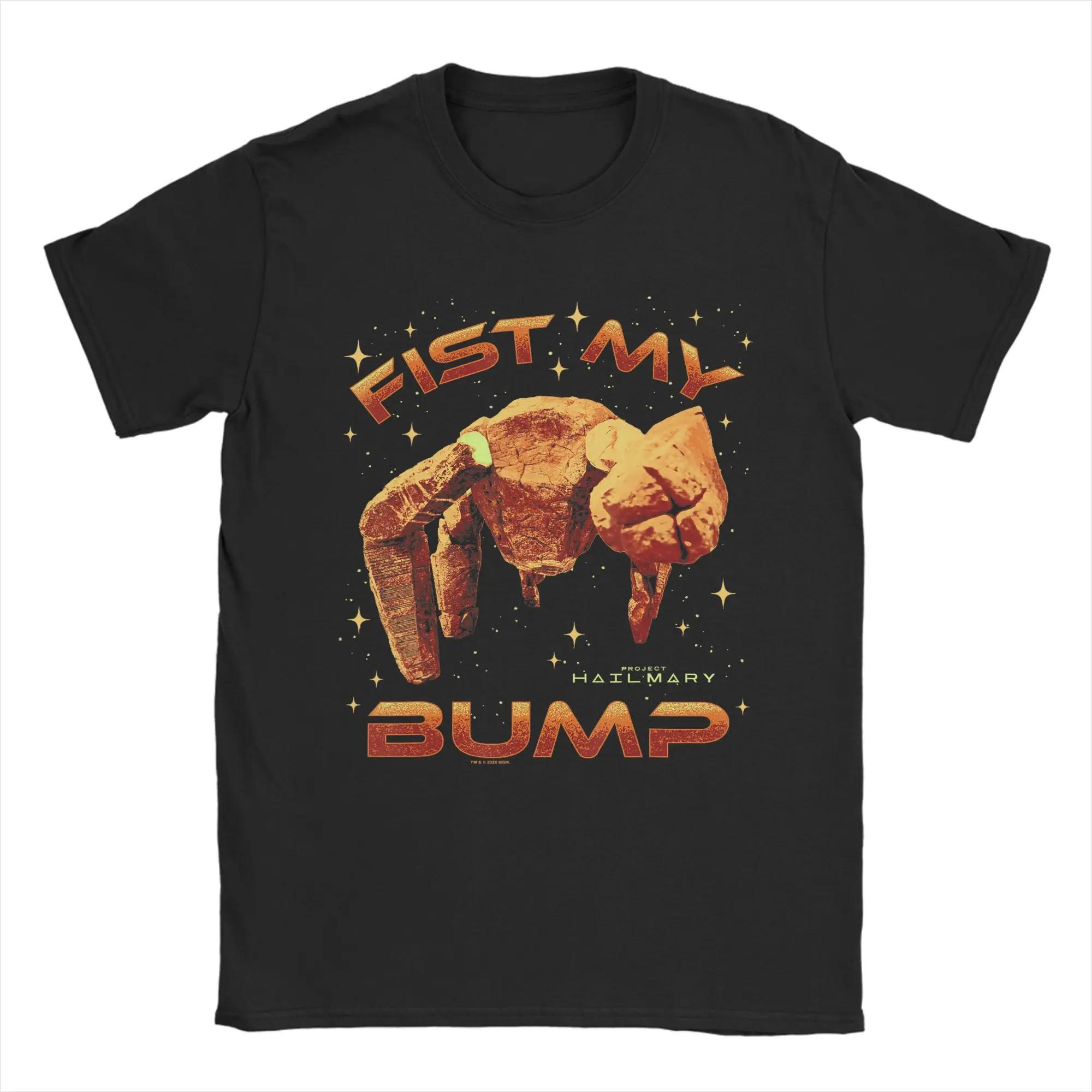 T-shirt en coton à manches courtes, Streetwear, avec affiche de Project Hail Mary Fist My Bump Rocky