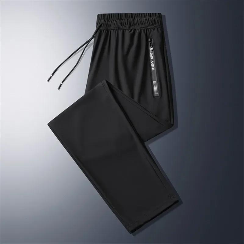 Pantalon de survêtement décontracté pour homme, grande taille 7XL 8XL, été, noir, gris