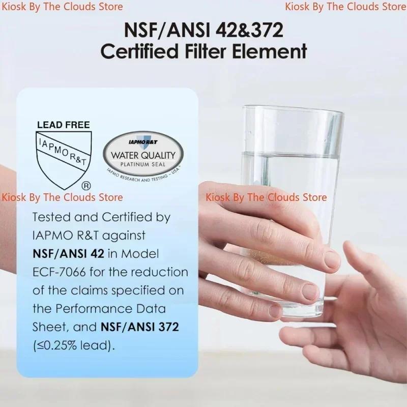 Filtre à eau à charbon actif BB9-2, 2 pièces de remplacement, Compatible avec le système de filtrage