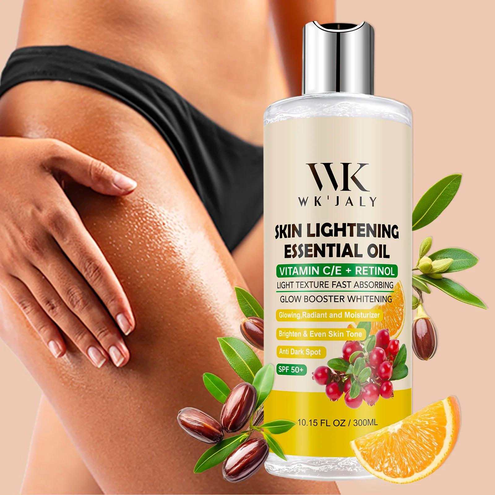 WK JALY Huile éclaircissante à la vitamine C et au rétinol, hydratante, blanchissante, anti-taches b
