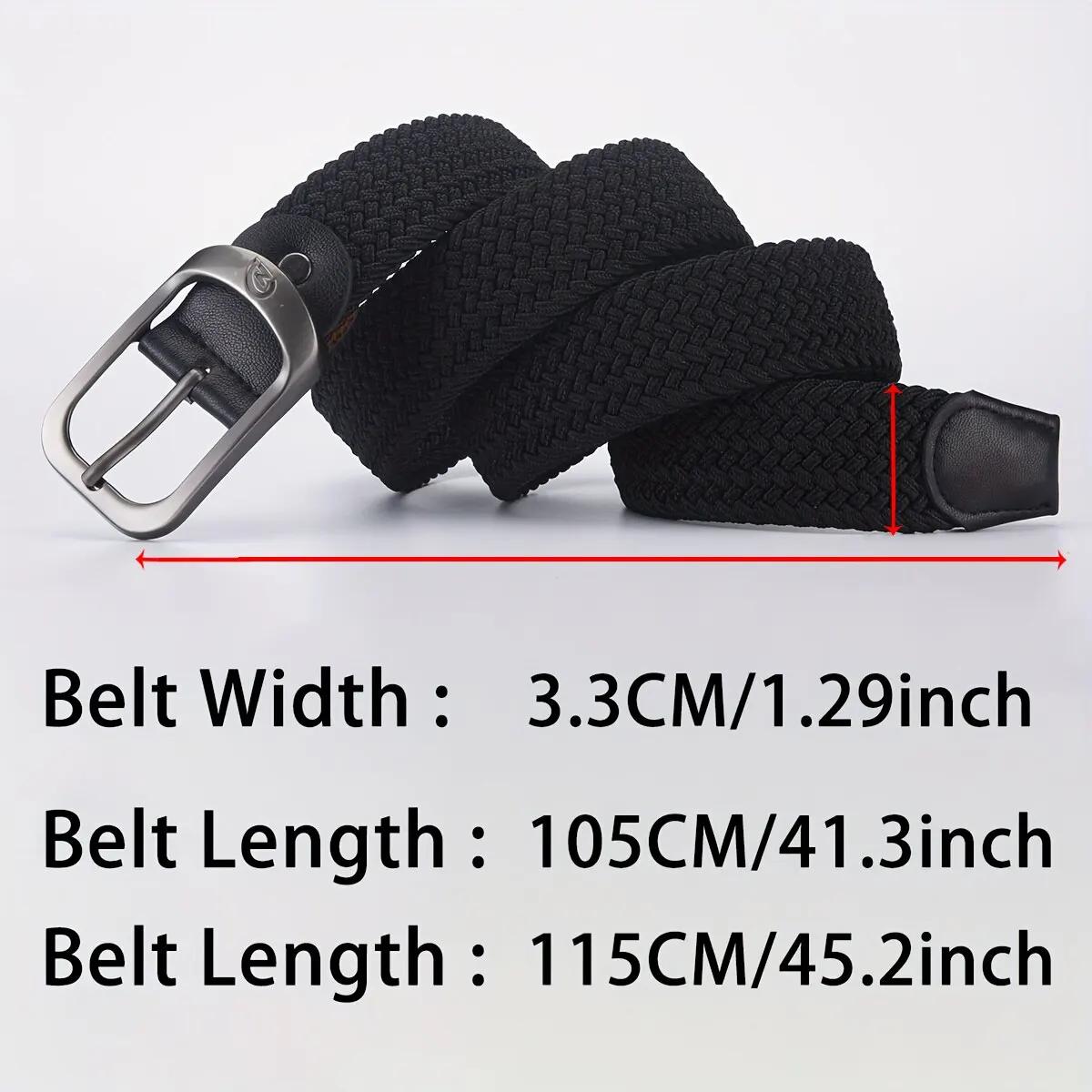 Ceinture élastique tissée décontractée pour hommes et femmes, ceinture de sport de plein air, pas be