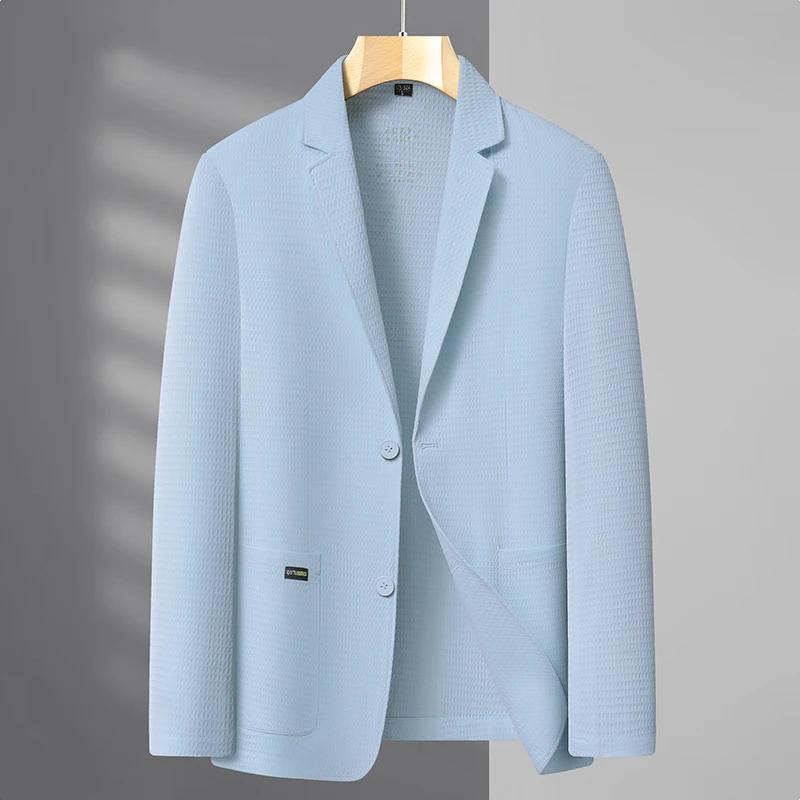 Veste formelle de protection solaire haut de gamme pour hommes, élégante et stylée, chemise décontra