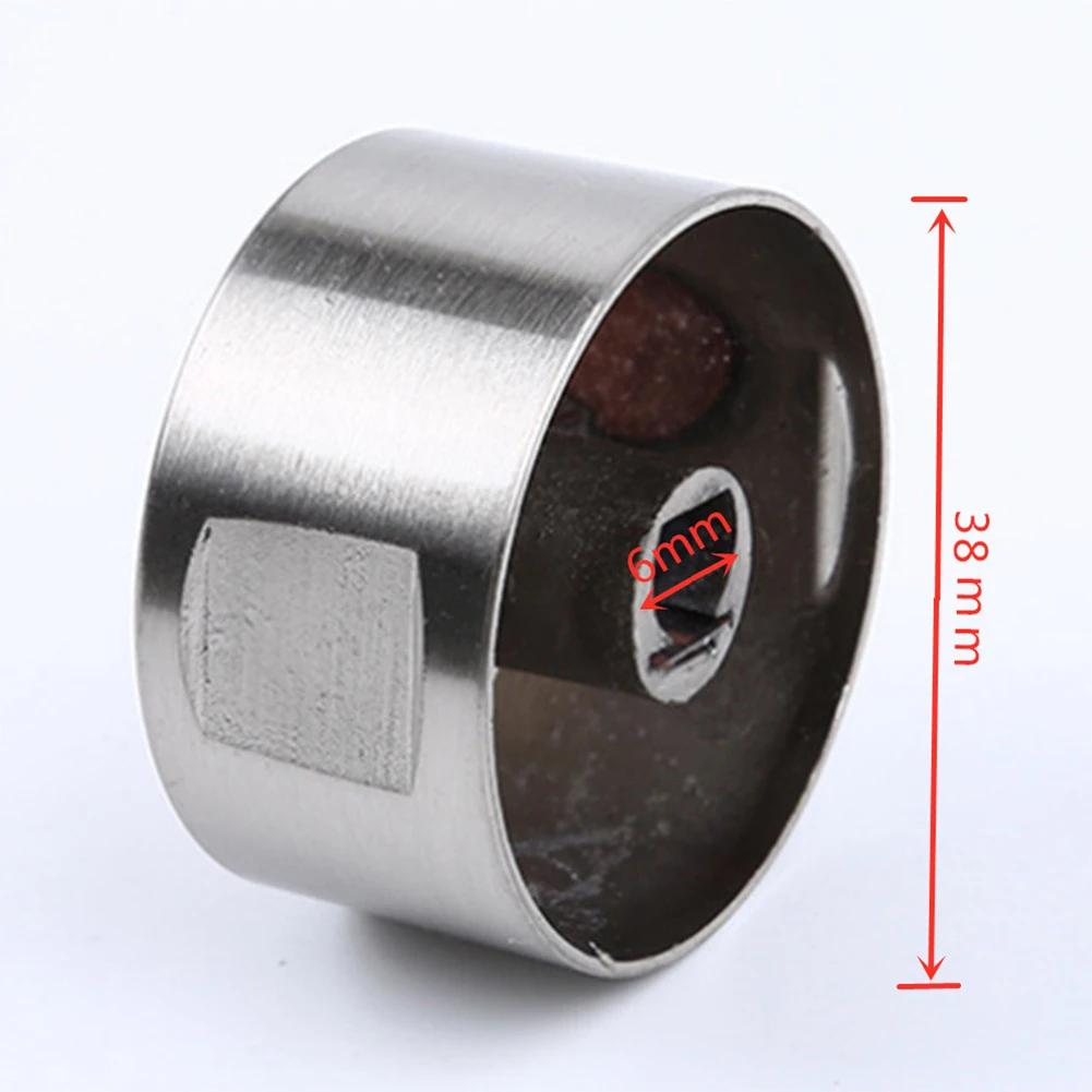 4 pièces interrupteurs rotatifs poignée de table de cuisson à gaz bouton rond en alliage de Zinc cui