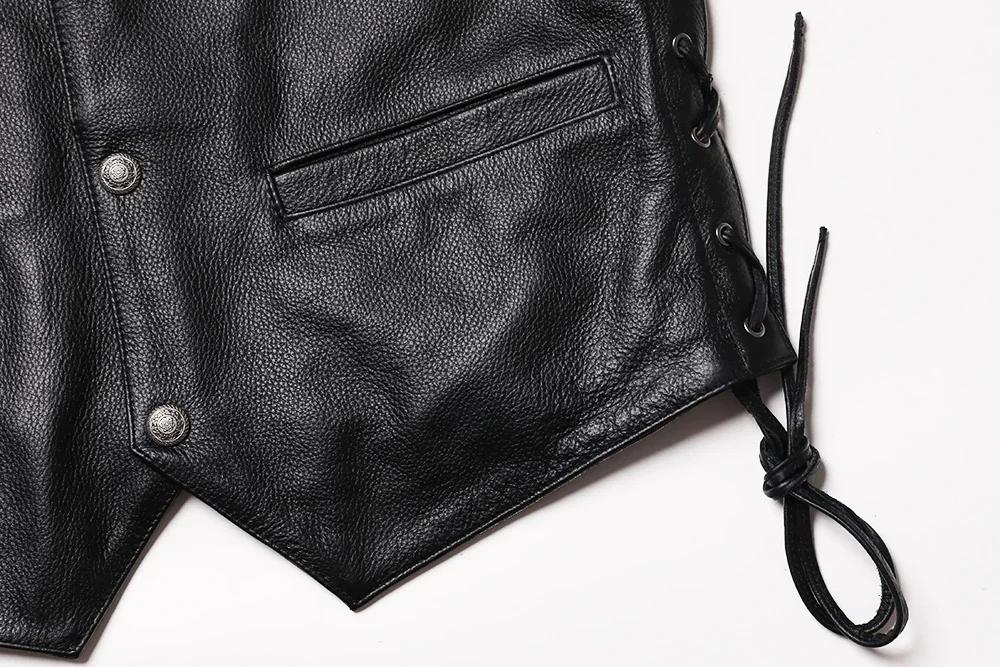 GlaSlim Col V Glands FibJacket, Cuir de vachette véritable, GlaSlim, Classique, Moto, Naturel, Homme