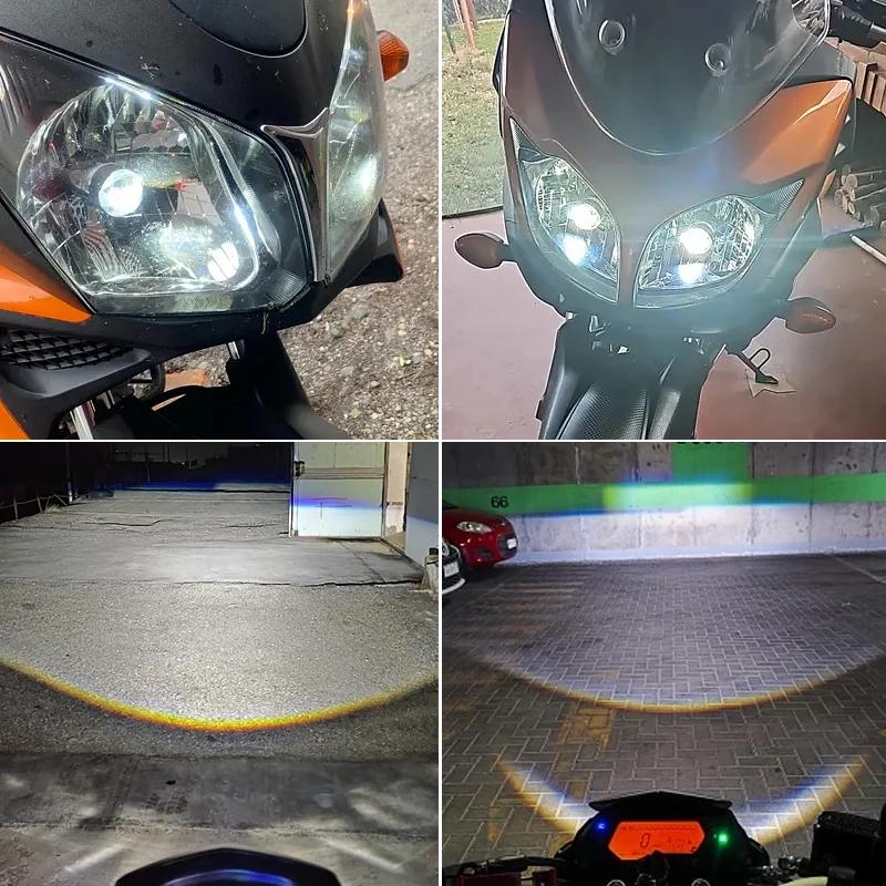 Pour Yamaha FZ6N Moto H4 lentille LED phare rénovation accessoires feux de croisement café Racer End