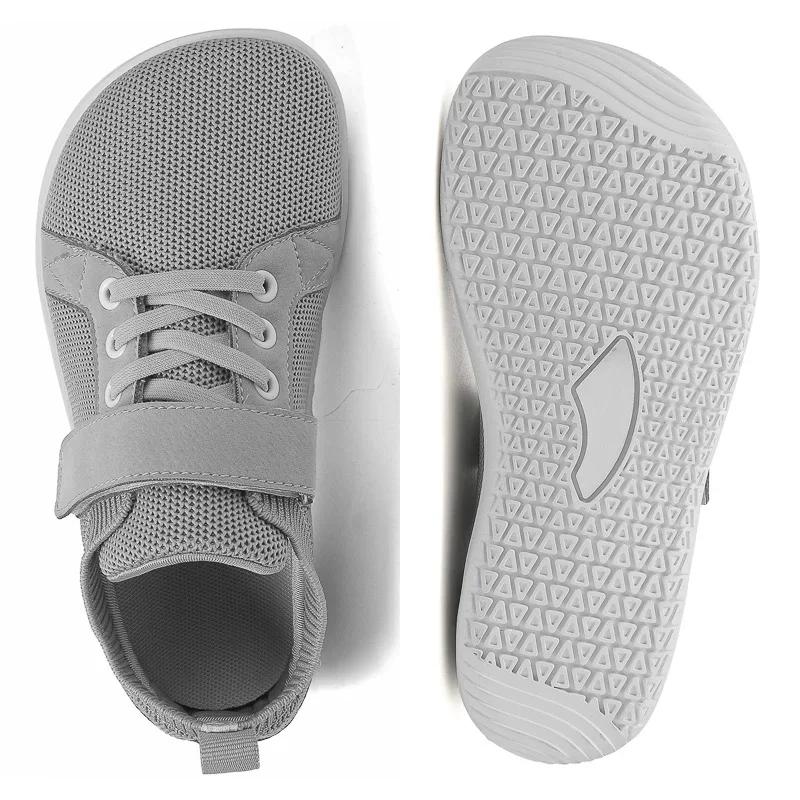 Chaussures pieds nus minimalistes pour petits/grands enfants + zéro chute + baskets larges pour garç