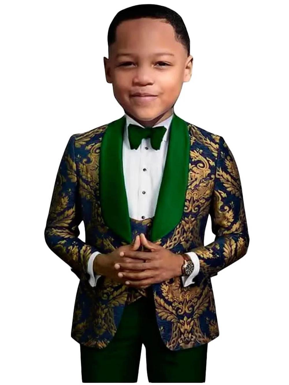 Txjojn 4 pièces ensemble de costume habillé coupe ajustée pour Occasion formelle beaux garçons ensem