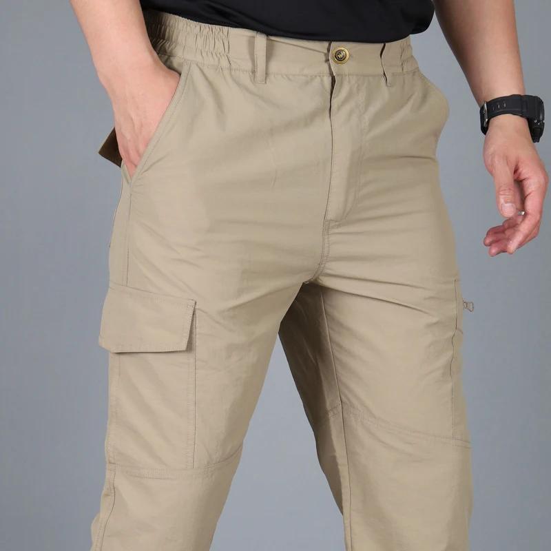 Pantalon Cargo tactique pour hommes, pantalon décontracté, imperméable, multi-poches, vêtements de t