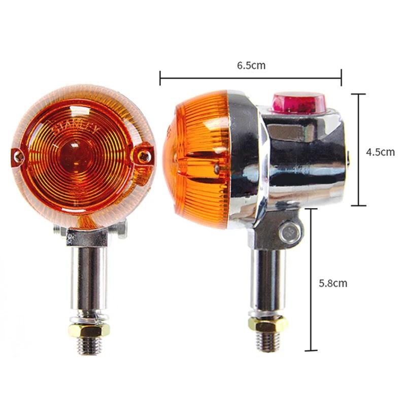 Clignotant Stroboscopique pour Moto Suzuki Gt380 Gt550 Gt750, Ampoule Ambre, Lampe Intermittente, 2 