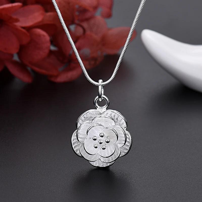 Fine 925 argent Sterling breloques collier boucle d'oreille bracelet bijoux pour dame fille femmes r