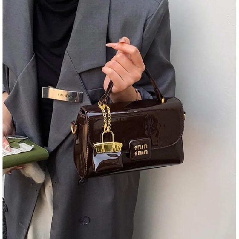 Sacs à langer élégants et simples de style parisien pour femmes, sac à bandoulière de créateur de mo