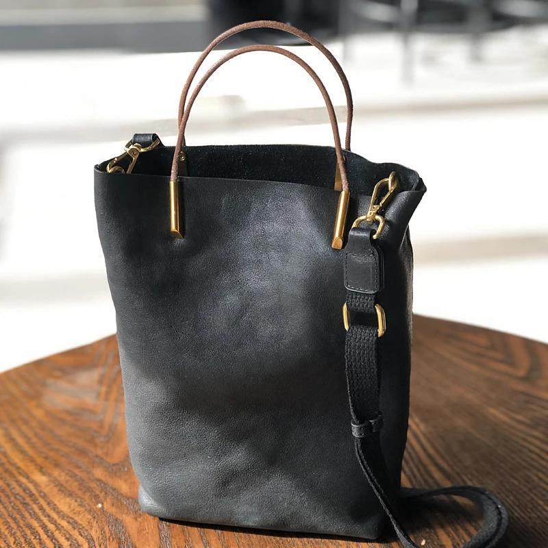 Sac à main Johnature en cuir véritable pour femme, nouveau modèle rétro 2026, en cuir de vachette so