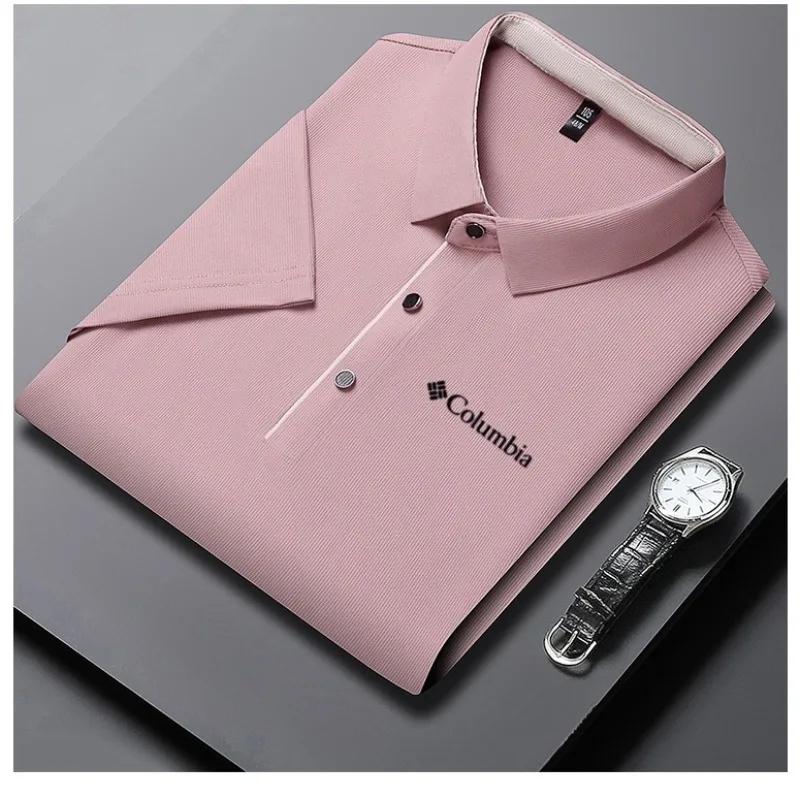 Polo imprimé de luxe pour homme, haut de gamme, décontracté et confortable, idéal pour le golf, coll
