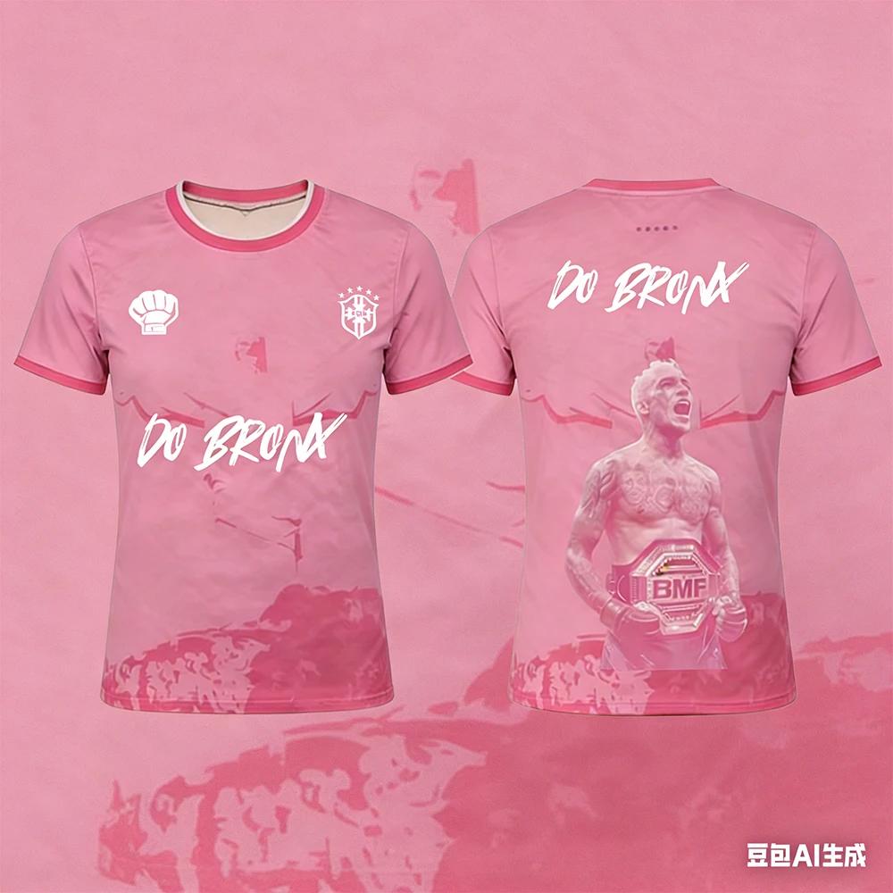 T-shirt de sport BMF pour homme, modèle Charles Oliveira Brazilian Son, coupe oversize, respirant, s