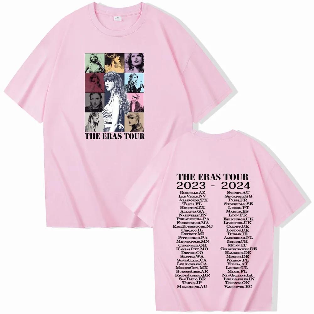 T.S The Era Tour T-shirt homme femme Harajuku col rond chemise décontractée Fans cadeau