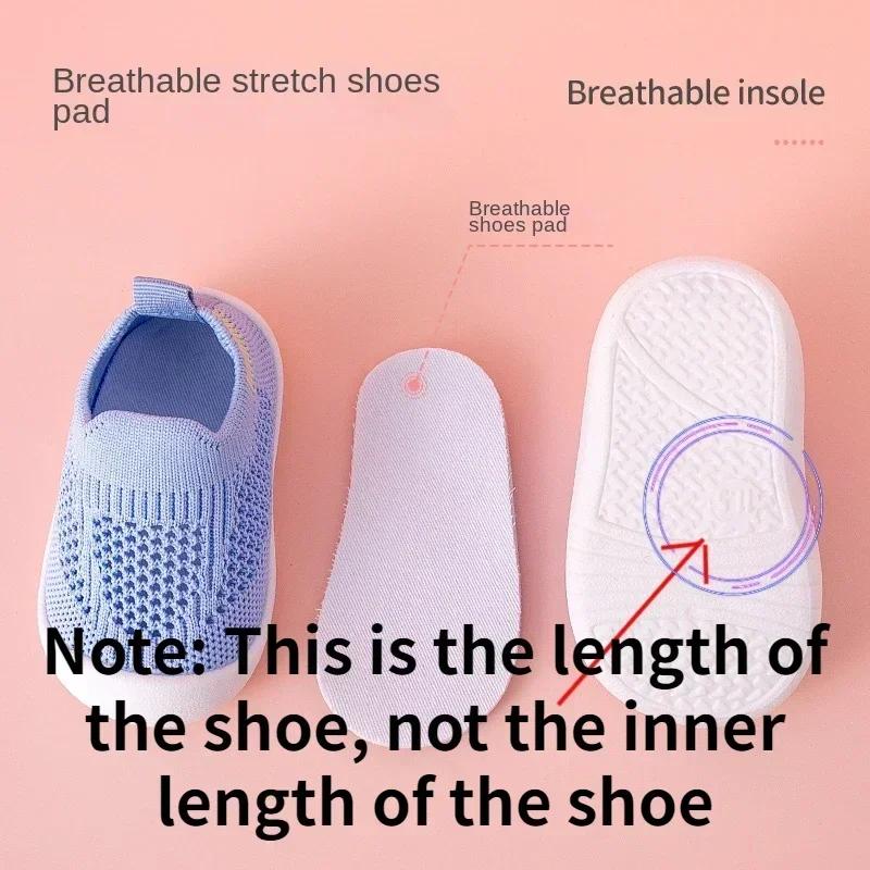 Chaussures de marche en maille tricotée respirante pour enfants, baskets décontractées Anti-Collisio