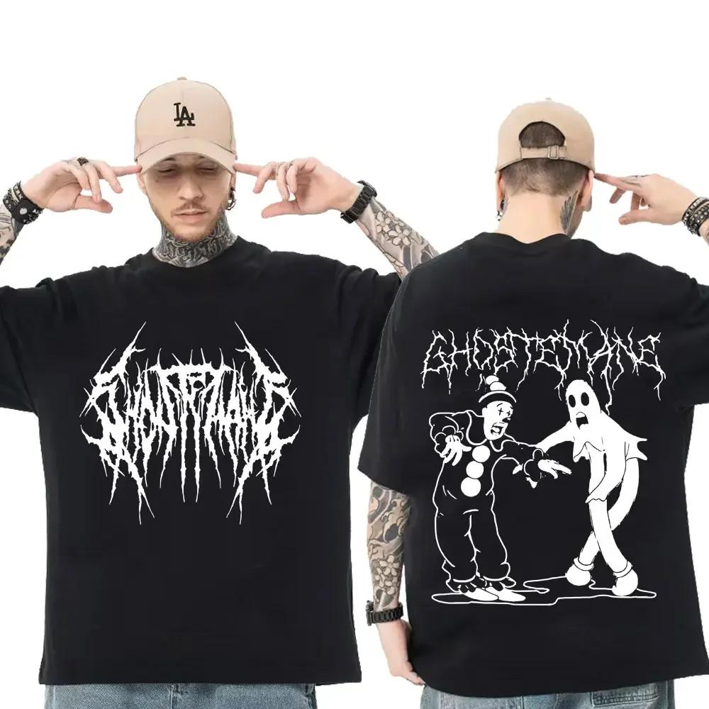 Hommes femmes imprimer T-shirt mode Hip Hop métal gothique Rock T-shirt ample Streetwear été ample S