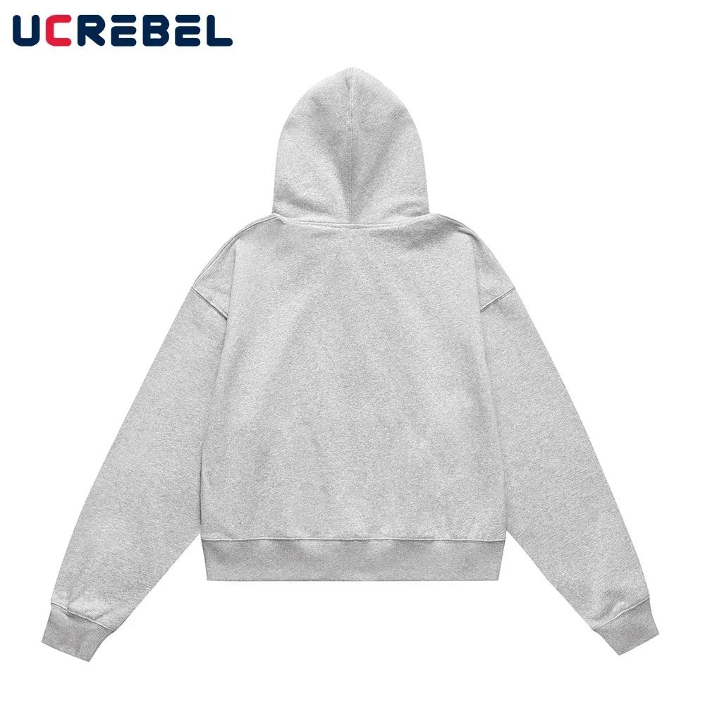 Sweat à Capuche à Manches sulfpour Homme, Vêtement Décontracté, Couleur Unie, PVD, Automne